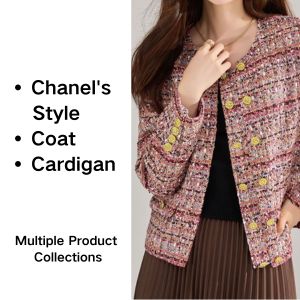 Women's Chanel's Style Sweater Coat Cardigan Premium Feeling Noble Temperament Elegant Soft Knitted Cardigan