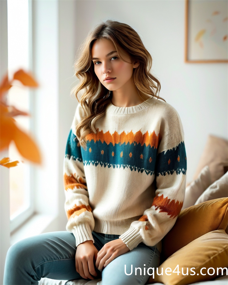 Fair Isle-casual knit sweater