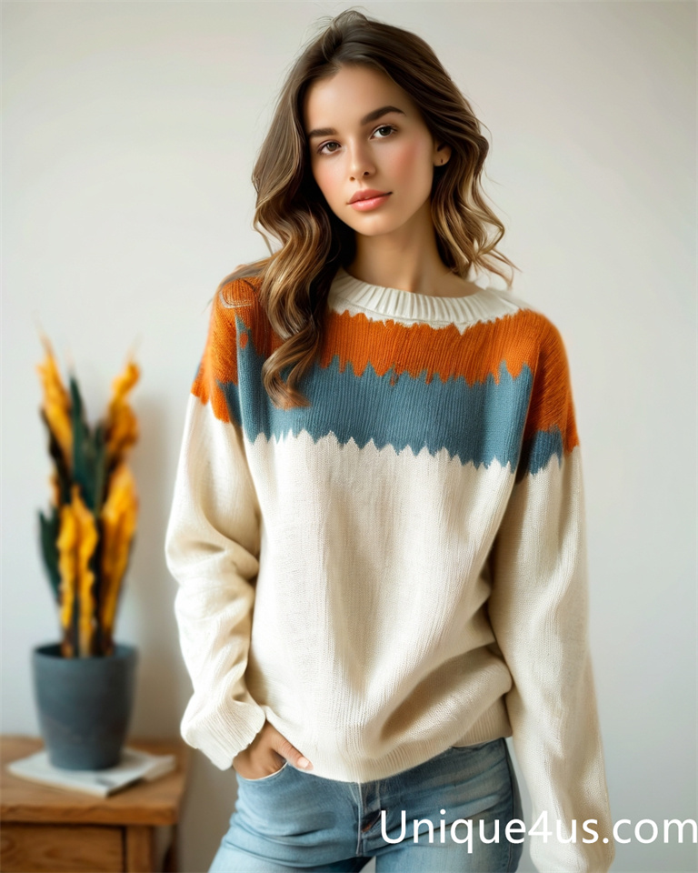 Fair Isle-casual knit sweater