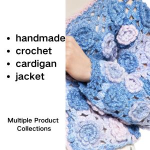 Women's Handmade Crochet Embroidered Jacket Cardigan