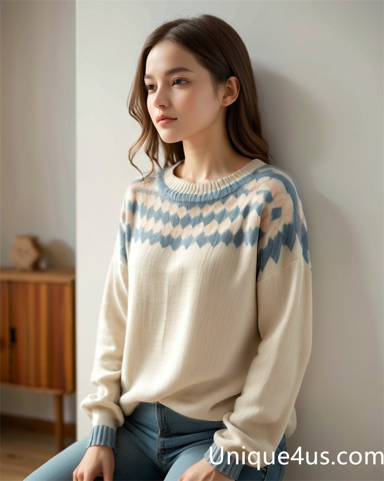 Fair Isle-casual knit sweater