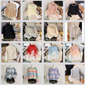 Colorful Sweater for Women Trendy Lovely Playful Personality Sunshine #1